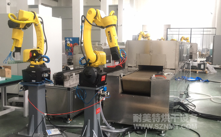 疫苗玻璃瓶特殊涂層工藝,預熱+固化自動(dòng)化對接隧道爐烘烤線(xiàn)